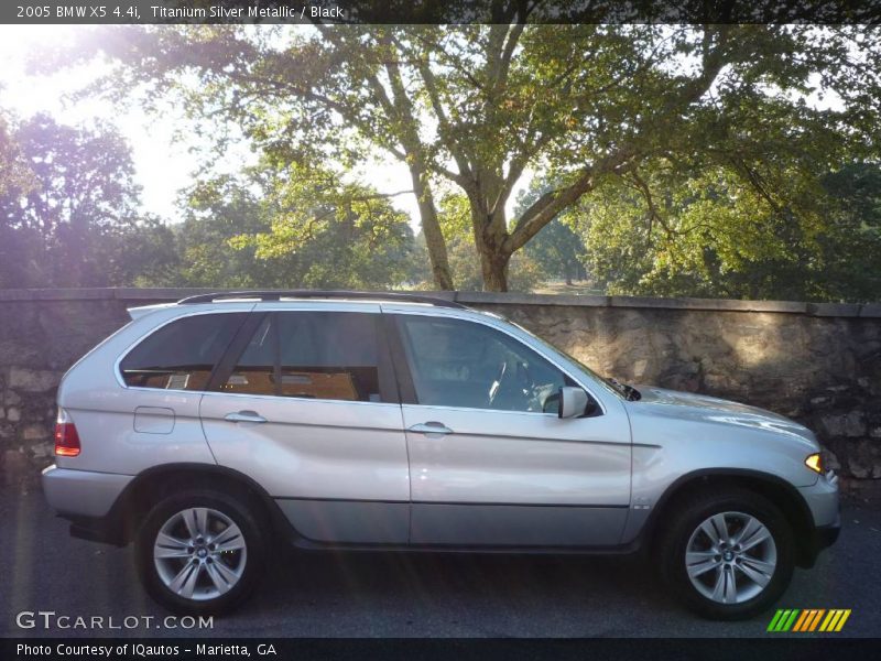 Titanium Silver Metallic / Black 2005 BMW X5 4.4i
