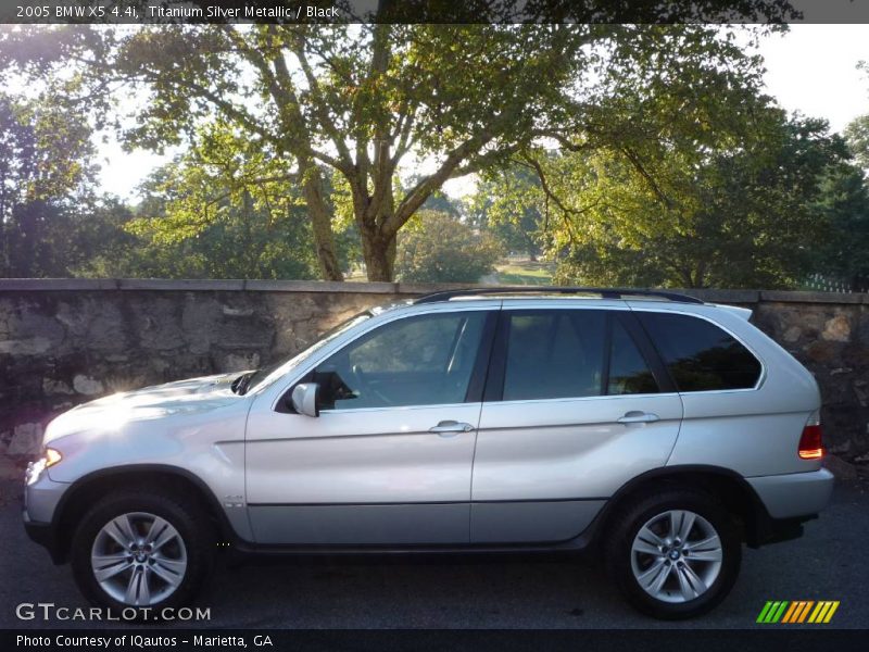 Titanium Silver Metallic / Black 2005 BMW X5 4.4i