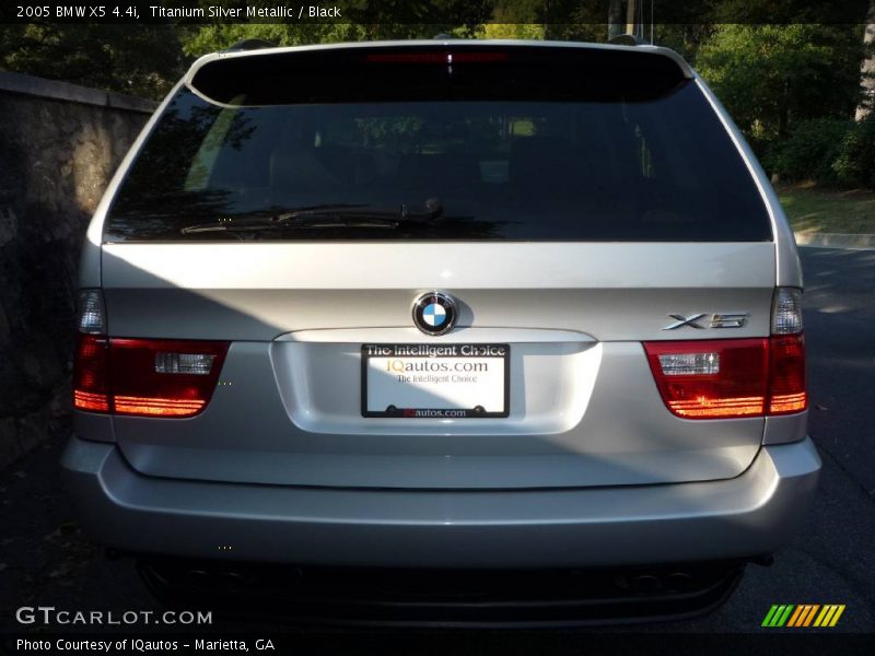 Titanium Silver Metallic / Black 2005 BMW X5 4.4i