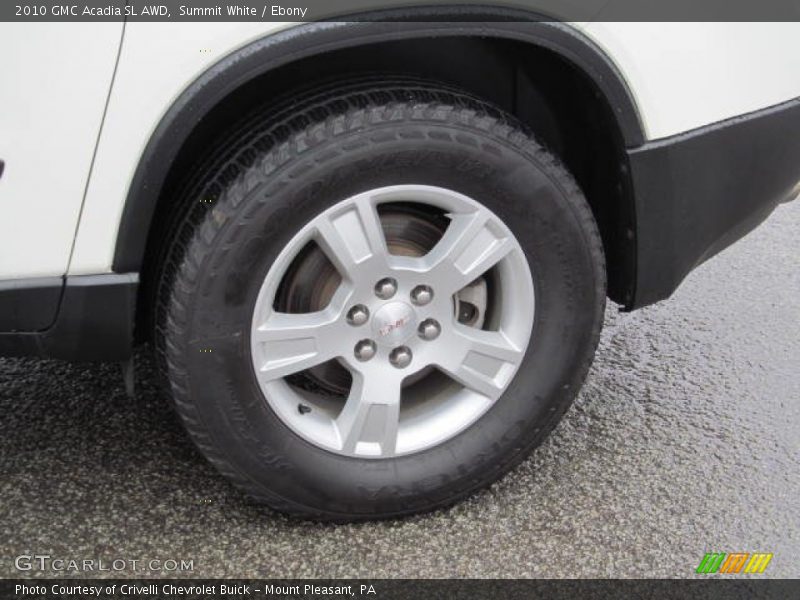 Summit White / Ebony 2010 GMC Acadia SL AWD