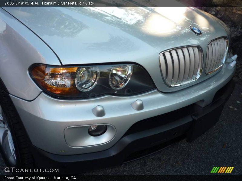 Titanium Silver Metallic / Black 2005 BMW X5 4.4i