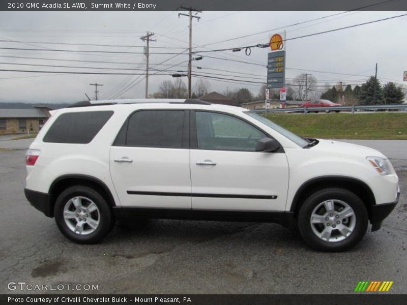 Summit White / Ebony 2010 GMC Acadia SL AWD