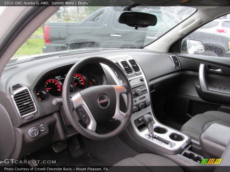 Summit White / Ebony 2010 GMC Acadia SL AWD