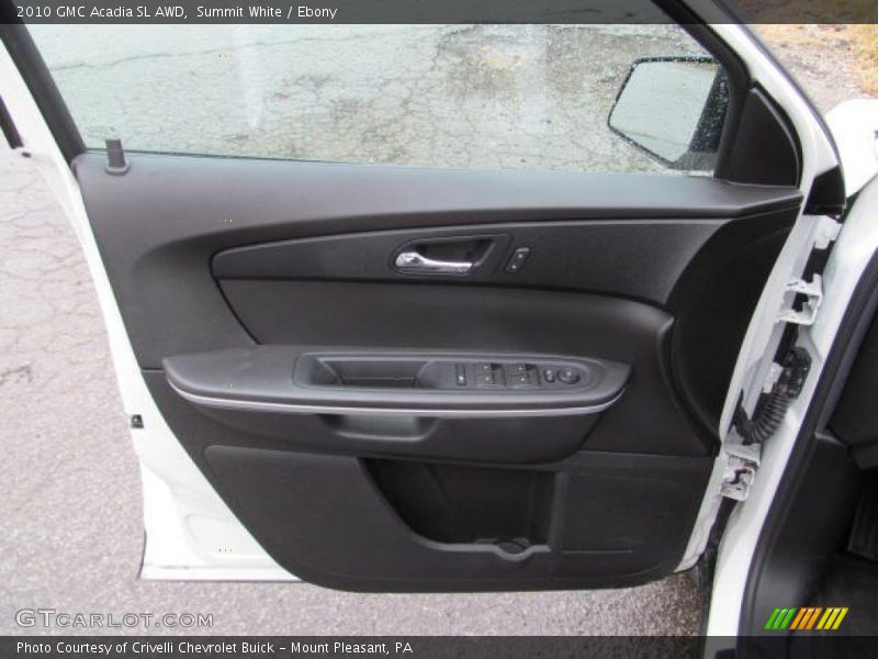 Summit White / Ebony 2010 GMC Acadia SL AWD