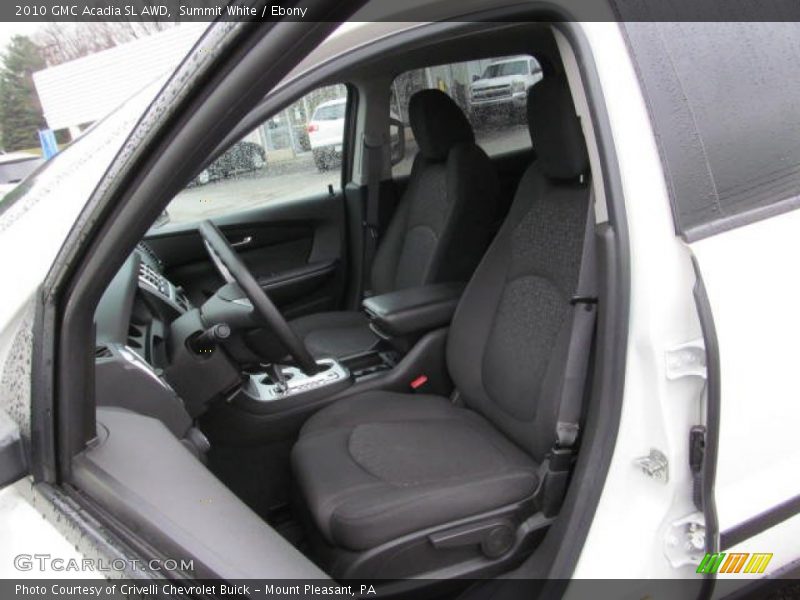 Summit White / Ebony 2010 GMC Acadia SL AWD