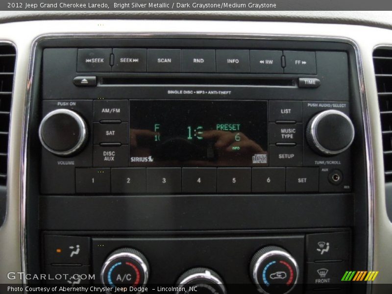Bright Silver Metallic / Dark Graystone/Medium Graystone 2012 Jeep Grand Cherokee Laredo