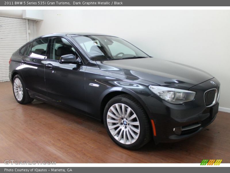 Dark Graphite Metallic / Black 2011 BMW 5 Series 535i Gran Turismo