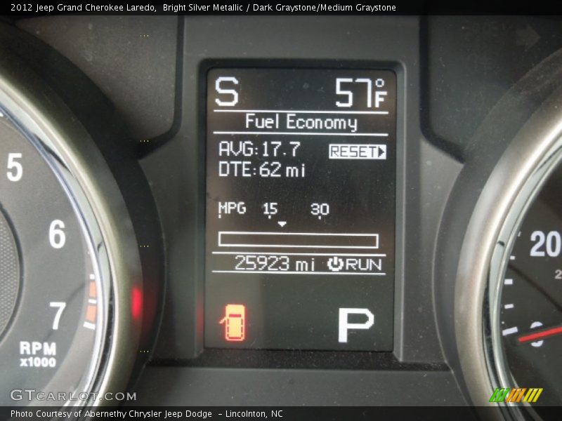 Bright Silver Metallic / Dark Graystone/Medium Graystone 2012 Jeep Grand Cherokee Laredo