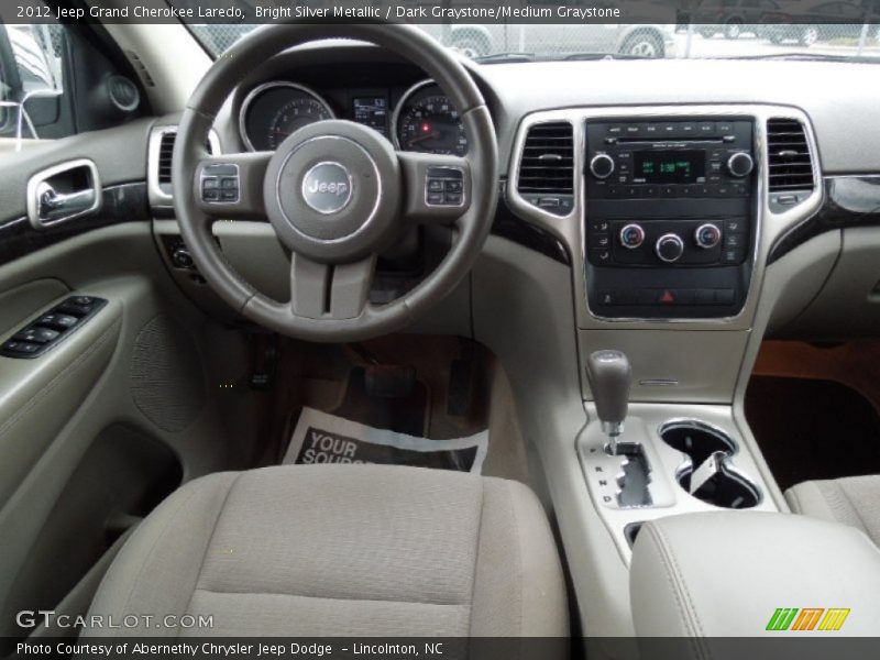 Bright Silver Metallic / Dark Graystone/Medium Graystone 2012 Jeep Grand Cherokee Laredo