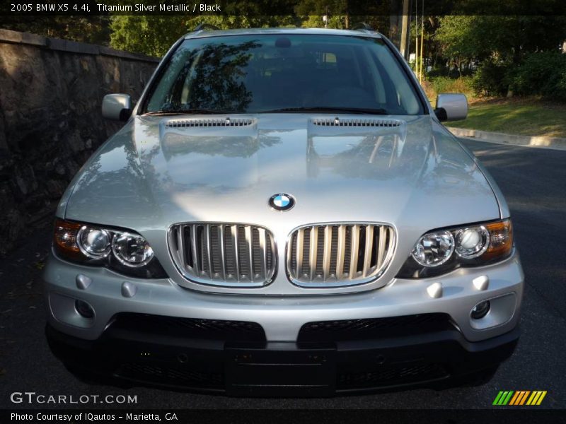 Titanium Silver Metallic / Black 2005 BMW X5 4.4i