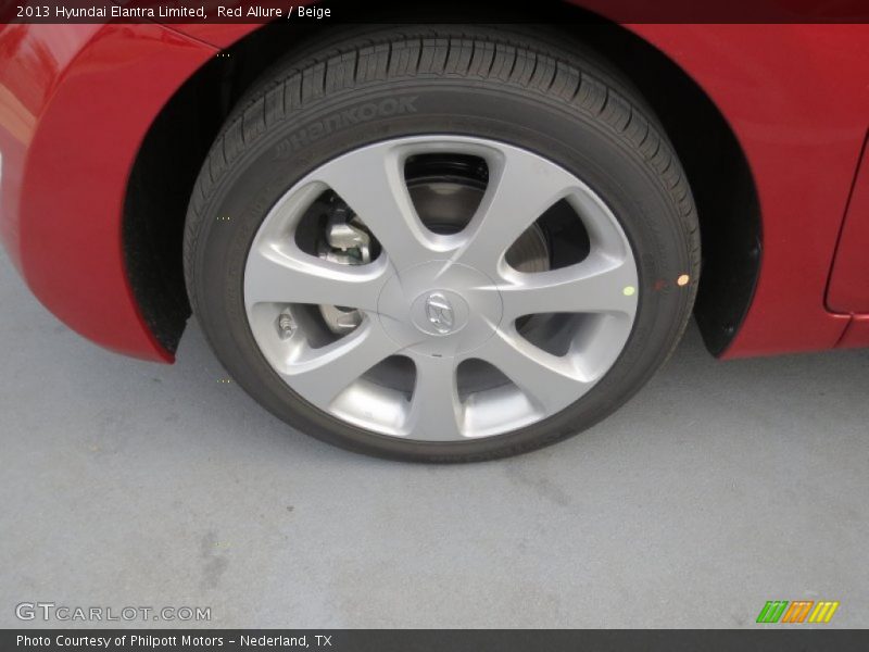 Red Allure / Beige 2013 Hyundai Elantra Limited