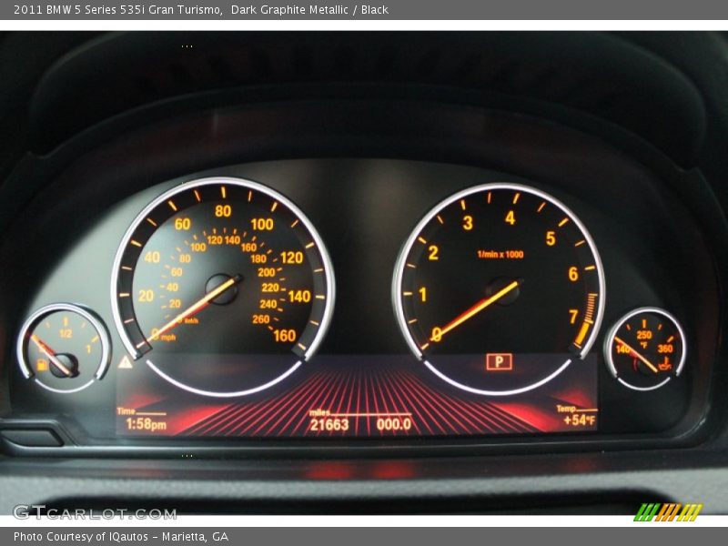  2011 5 Series 535i Gran Turismo 535i Gran Turismo Gauges