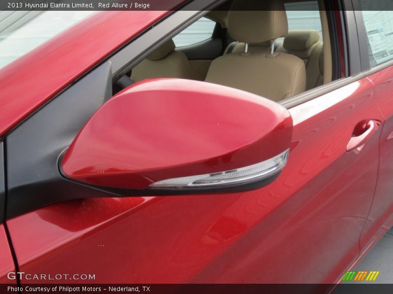 Red Allure / Beige 2013 Hyundai Elantra Limited
