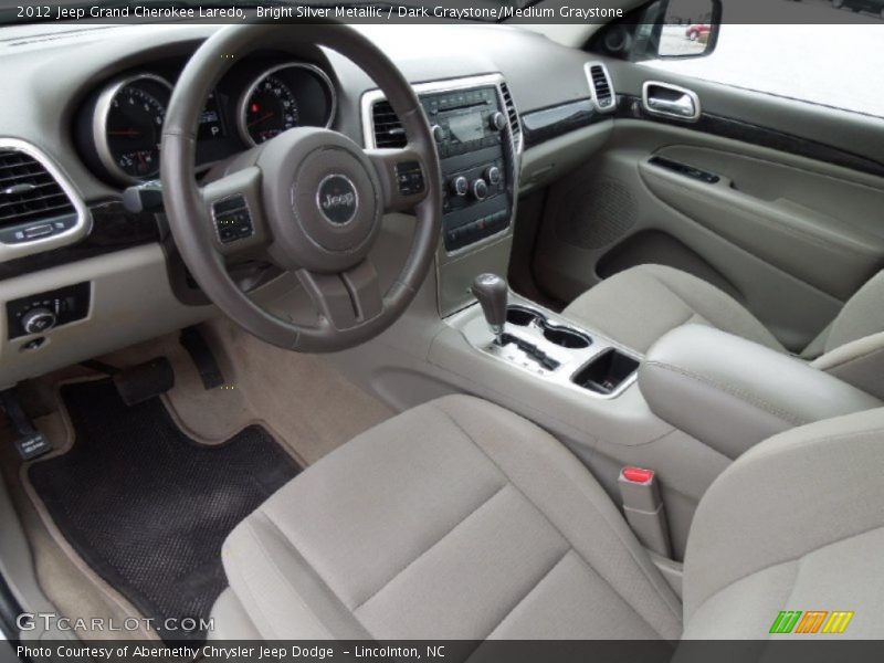 Bright Silver Metallic / Dark Graystone/Medium Graystone 2012 Jeep Grand Cherokee Laredo