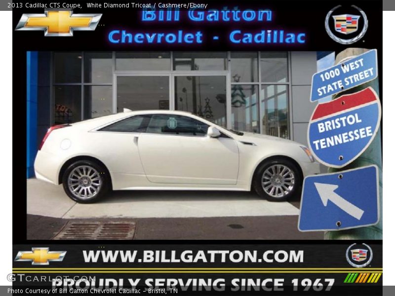White Diamond Tricoat / Cashmere/Ebony 2013 Cadillac CTS Coupe
