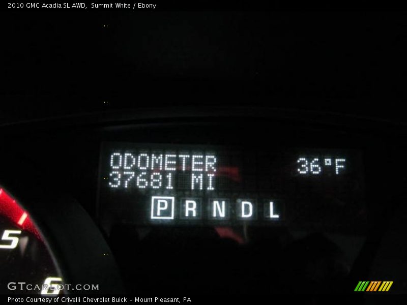 Summit White / Ebony 2010 GMC Acadia SL AWD