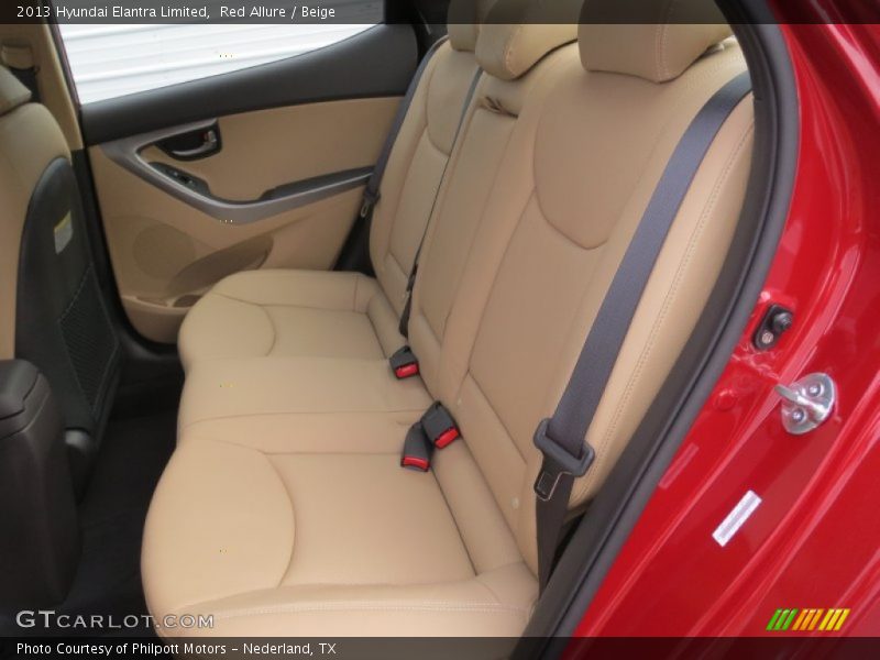 Red Allure / Beige 2013 Hyundai Elantra Limited