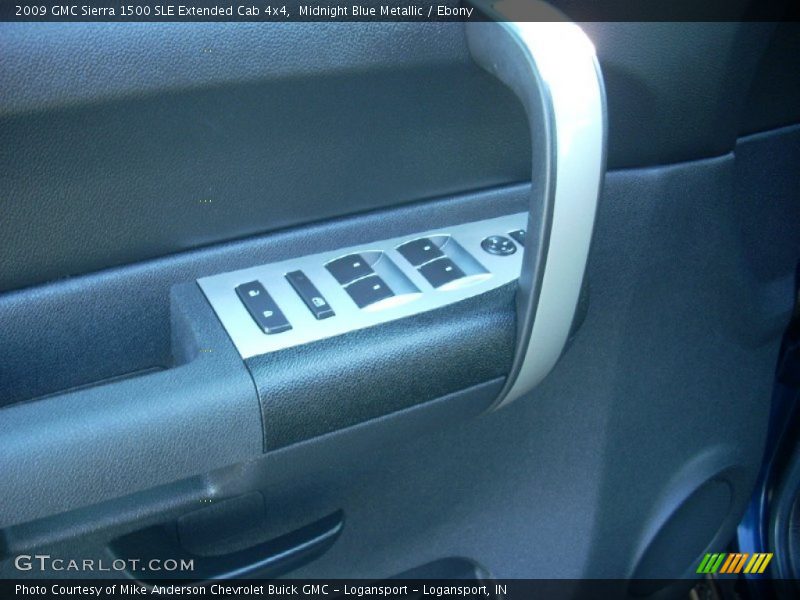 Midnight Blue Metallic / Ebony 2009 GMC Sierra 1500 SLE Extended Cab 4x4