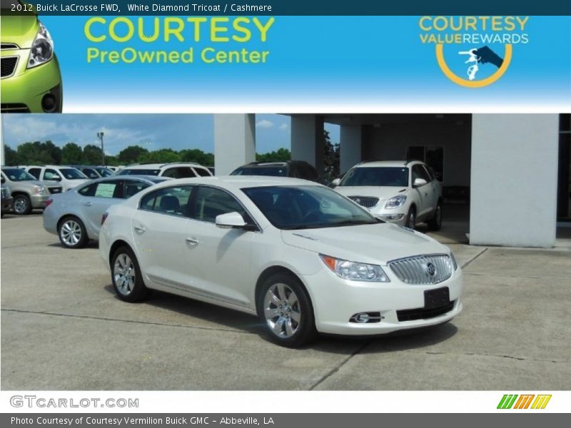 White Diamond Tricoat / Cashmere 2012 Buick LaCrosse FWD