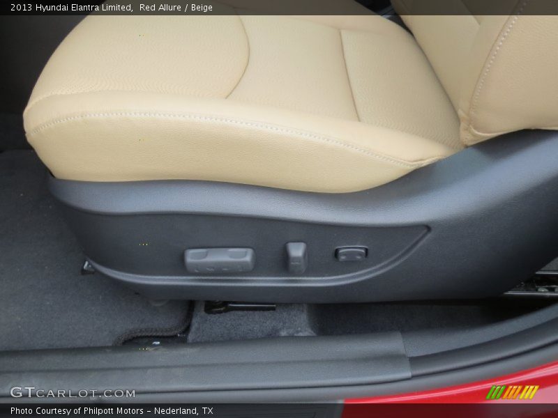 Red Allure / Beige 2013 Hyundai Elantra Limited