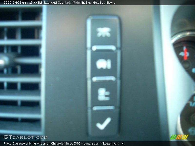 Midnight Blue Metallic / Ebony 2009 GMC Sierra 1500 SLE Extended Cab 4x4