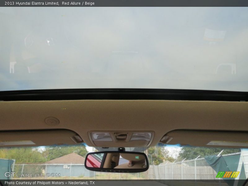 Red Allure / Beige 2013 Hyundai Elantra Limited
