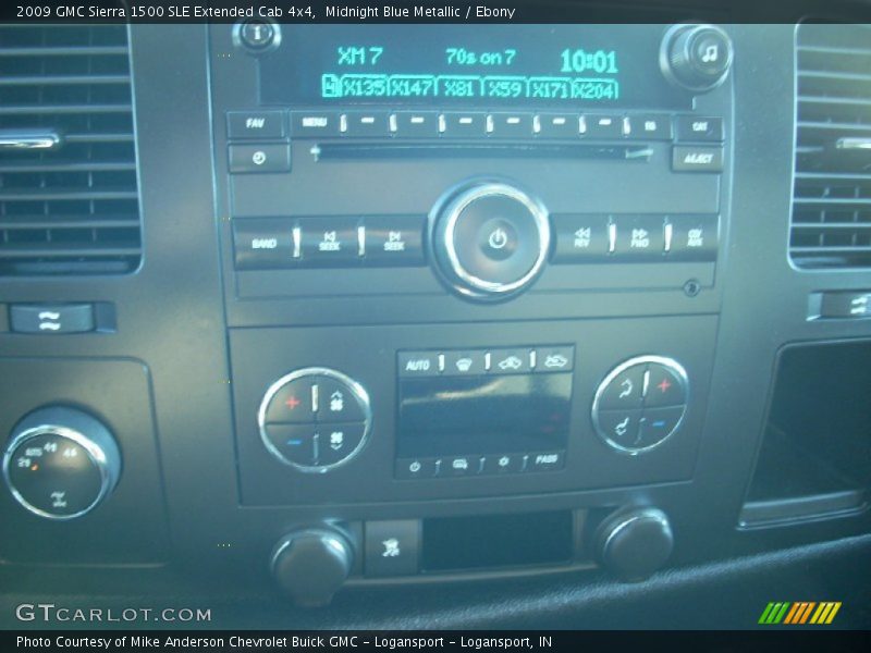 Midnight Blue Metallic / Ebony 2009 GMC Sierra 1500 SLE Extended Cab 4x4