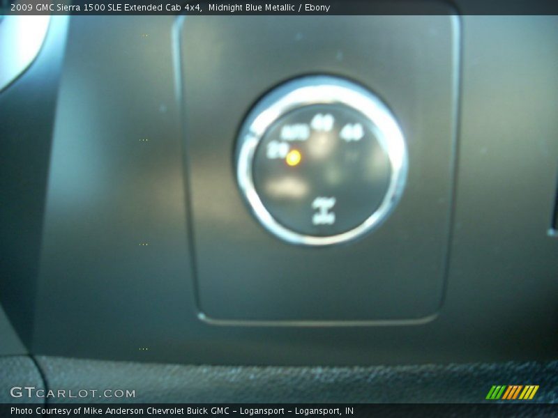 Midnight Blue Metallic / Ebony 2009 GMC Sierra 1500 SLE Extended Cab 4x4