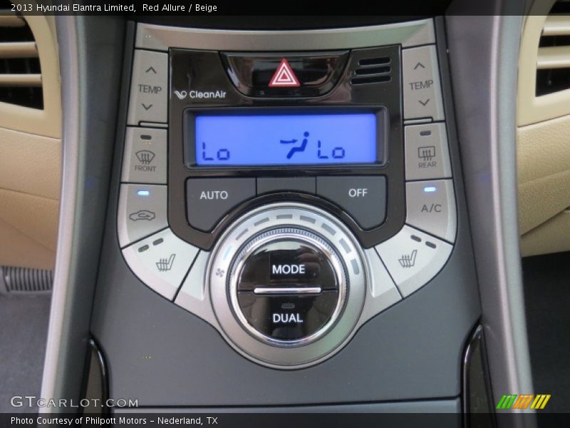 Red Allure / Beige 2013 Hyundai Elantra Limited