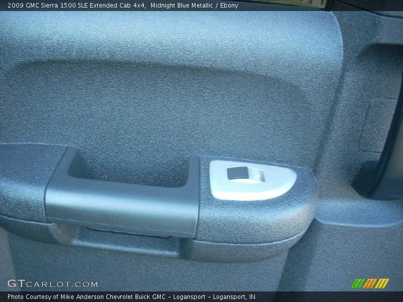 Midnight Blue Metallic / Ebony 2009 GMC Sierra 1500 SLE Extended Cab 4x4