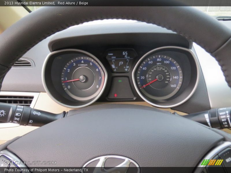 Red Allure / Beige 2013 Hyundai Elantra Limited