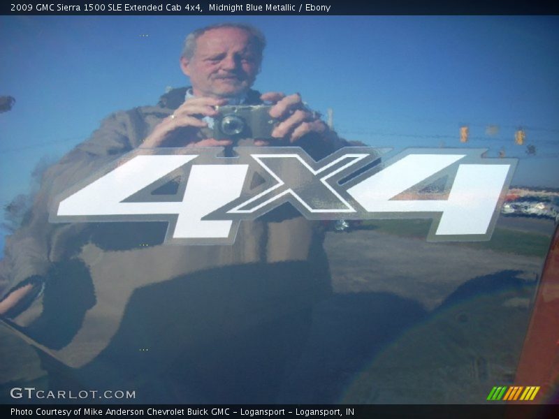 Midnight Blue Metallic / Ebony 2009 GMC Sierra 1500 SLE Extended Cab 4x4