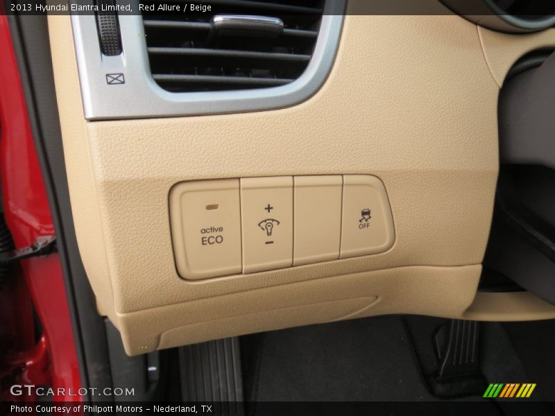 Red Allure / Beige 2013 Hyundai Elantra Limited