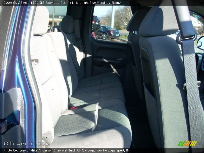 Midnight Blue Metallic / Ebony 2009 GMC Sierra 1500 SLE Extended Cab 4x4