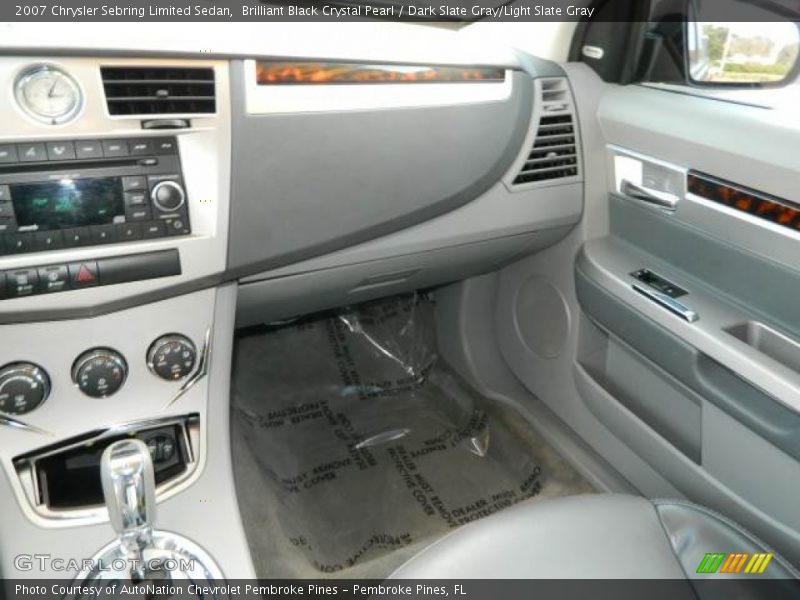 Brilliant Black Crystal Pearl / Dark Slate Gray/Light Slate Gray 2007 Chrysler Sebring Limited Sedan