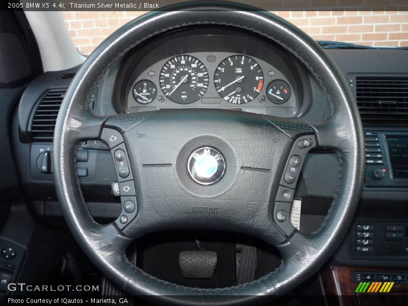 Titanium Silver Metallic / Black 2005 BMW X5 4.4i