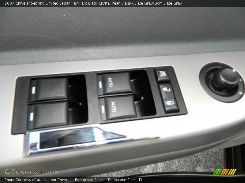 Brilliant Black Crystal Pearl / Dark Slate Gray/Light Slate Gray 2007 Chrysler Sebring Limited Sedan