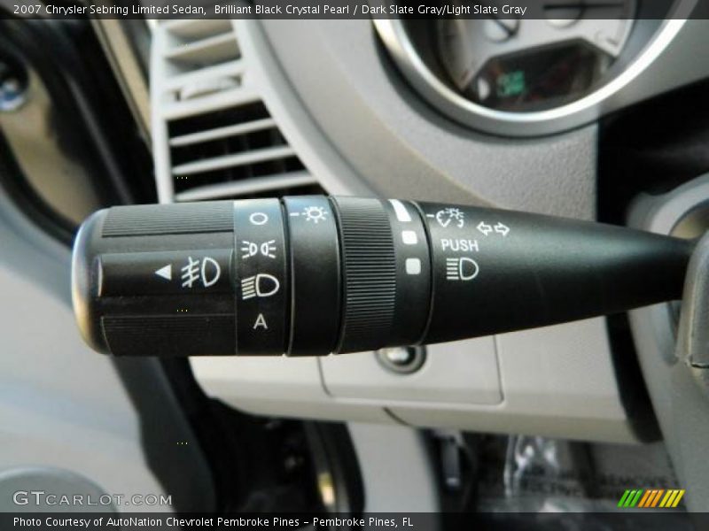 Brilliant Black Crystal Pearl / Dark Slate Gray/Light Slate Gray 2007 Chrysler Sebring Limited Sedan