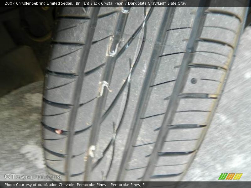 Brilliant Black Crystal Pearl / Dark Slate Gray/Light Slate Gray 2007 Chrysler Sebring Limited Sedan