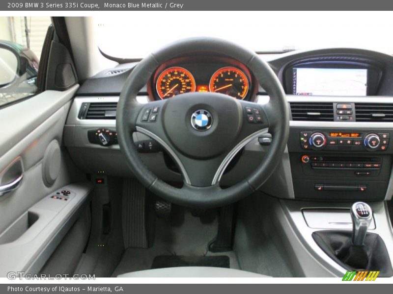 Monaco Blue Metallic / Grey 2009 BMW 3 Series 335i Coupe