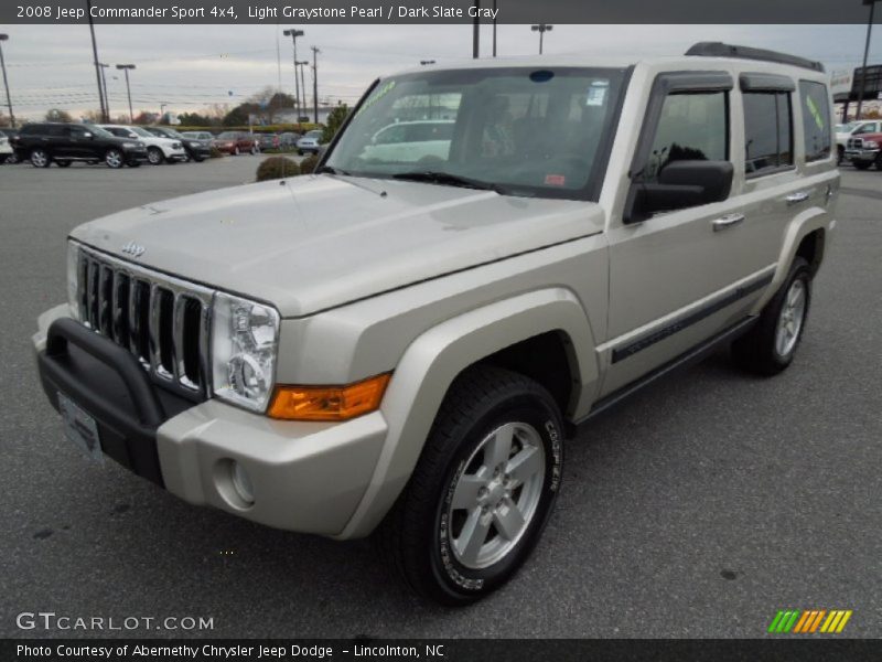 Light Graystone Pearl / Dark Slate Gray 2008 Jeep Commander Sport 4x4