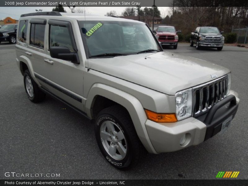 Light Graystone Pearl / Dark Slate Gray 2008 Jeep Commander Sport 4x4