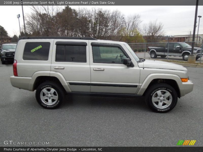 Light Graystone Pearl / Dark Slate Gray 2008 Jeep Commander Sport 4x4