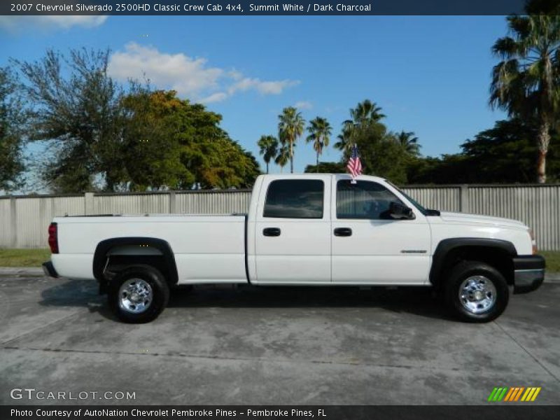 Summit White / Dark Charcoal 2007 Chevrolet Silverado 2500HD Classic Crew Cab 4x4