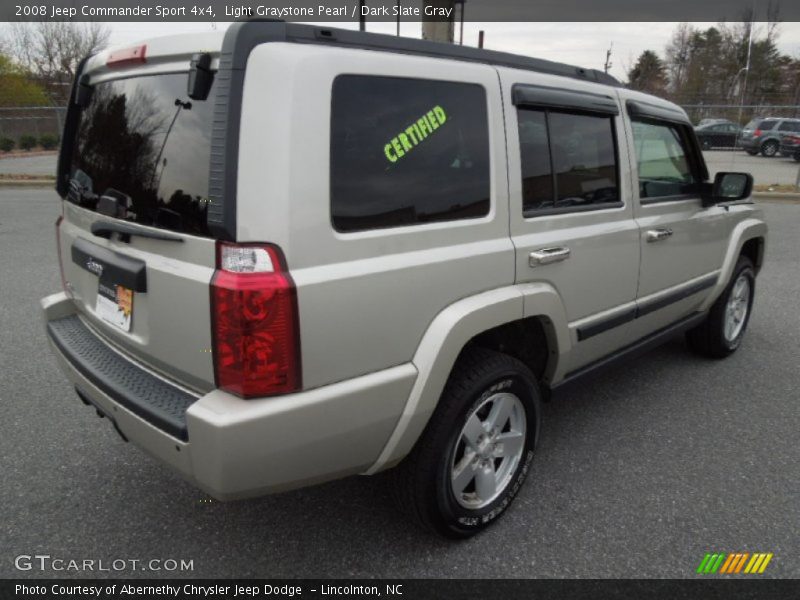 Light Graystone Pearl / Dark Slate Gray 2008 Jeep Commander Sport 4x4