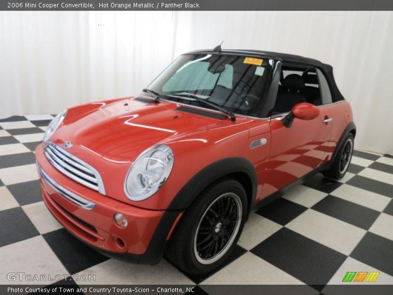 Hot Orange Metallic / Panther Black 2006 Mini Cooper Convertible