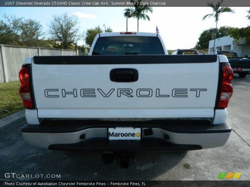 Summit White / Dark Charcoal 2007 Chevrolet Silverado 2500HD Classic Crew Cab 4x4