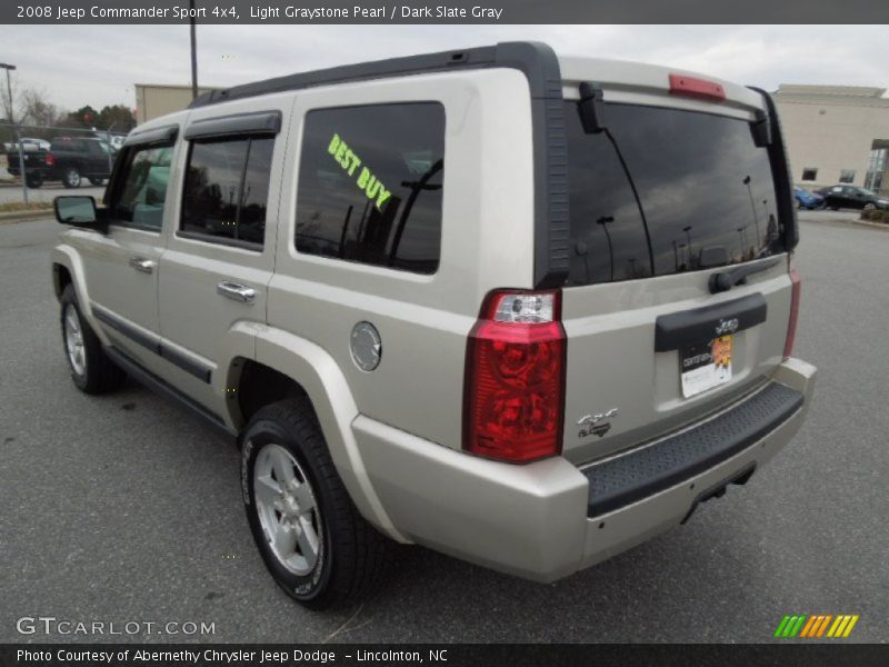 Light Graystone Pearl / Dark Slate Gray 2008 Jeep Commander Sport 4x4