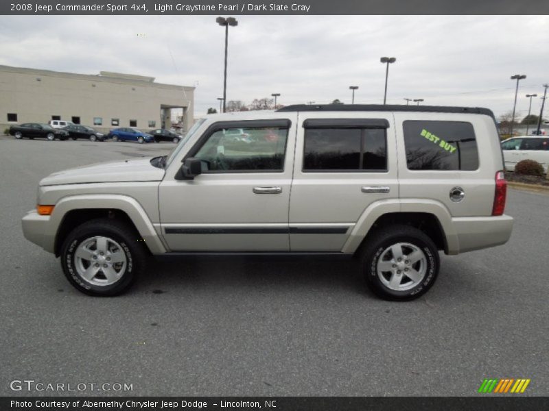 Light Graystone Pearl / Dark Slate Gray 2008 Jeep Commander Sport 4x4