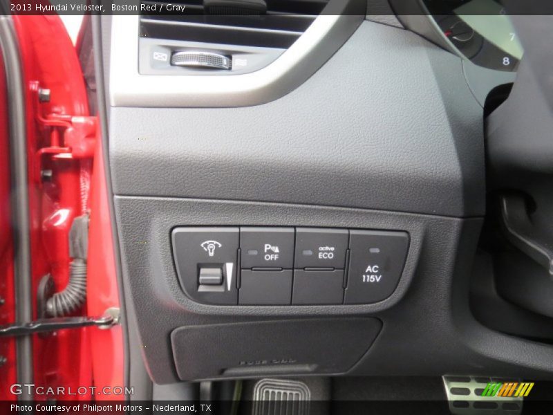 Controls of 2013 Veloster 
